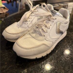 White and Silver Viole Blanche Sneakers